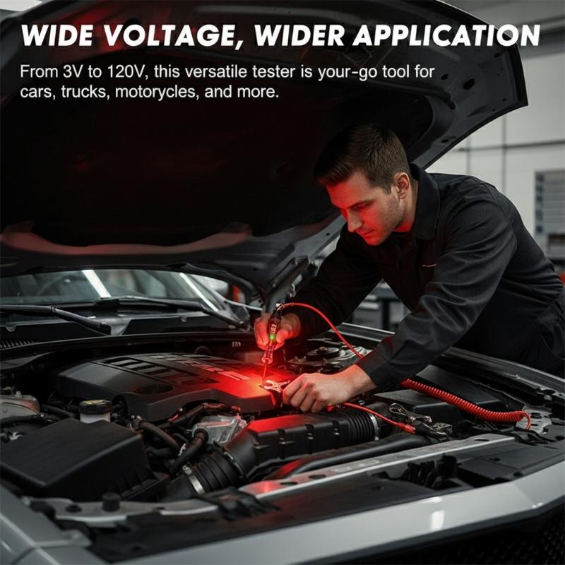 Workshop Electric Tools - Pena Penguji Tegangan 3V 120V Tampilan