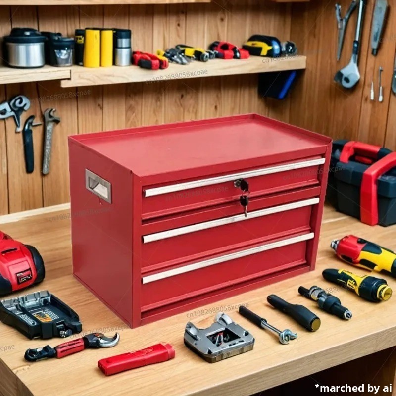 Kotak Peralatan Desktop, Lemar - Workshop Tools Box ulasan dan harga