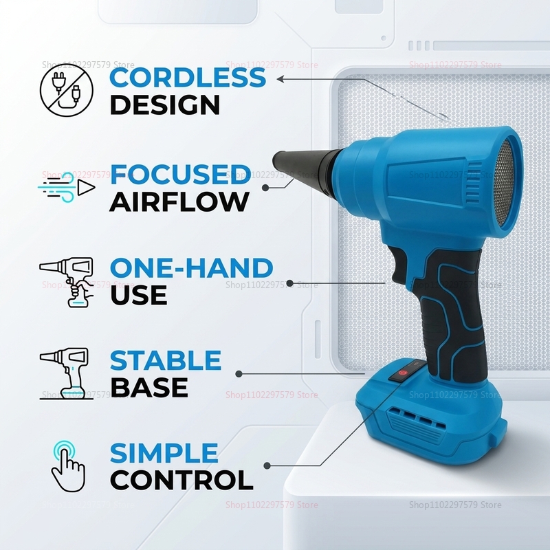 18V Brushless Cordless Air Dus - Workshop Electric Tools ulasan dan harga