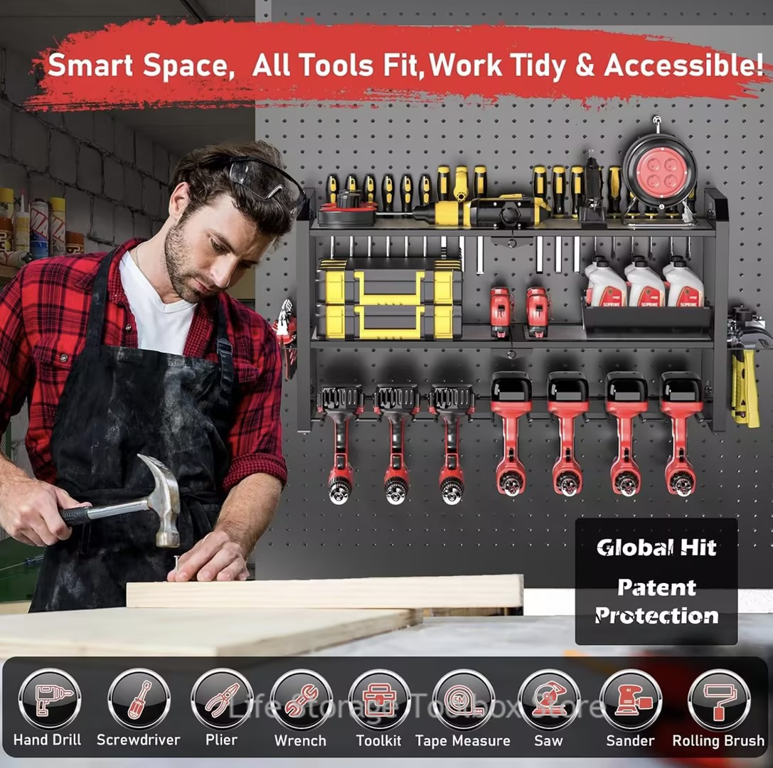Rak Penyimpanan Alat Dinding M - Workshop Electric Tools ulasan dan harga